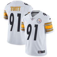 Nike Pittsburgh Steelers #91 Stephon Tuitt White Youth Stitched NFL Vapor Untouchable Limited Jersey