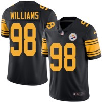 Nike Pittsburgh Steelers #98 Vince Williams Black Youth Stitched NFL Limited Rush Jersey