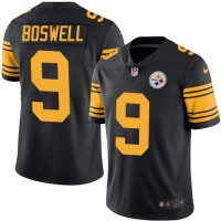 Nike Pittsburgh Steelers #9 Chris Boswell Black Youth Stitched NFL Limited Rush Jersey