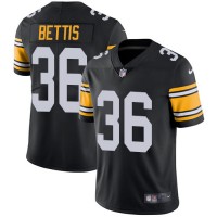 Nike Pittsburgh Steelers #36 Jerome Bettis Black Alternate Youth Stitched NFL Vapor Untouchable Limited Jersey