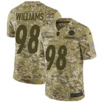 Nike Pittsburgh Steelers #98 Vince Williams Camo Youth Stitched NFL Limited 2018 Salute to Service Jersey