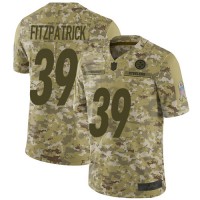 Nike Pittsburgh Steelers #39 Minkah Fitzpatrick Camo Youth Stitched NFL Limited 2018 Salute to Service Jersey