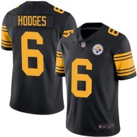 Nike Pittsburgh Steelers #6 Devlin Hodges Black Youth Stitched NFL Limited Rush Jersey
