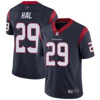 Nike Houston Texans #29 Andre Hal Navy Blue Team Color Youth Stitched NFL Vapor Untouchable Limited Jersey