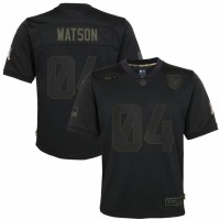 Houston Houston Texans #4 Deshaun Watson Nike Youth 2020 Salute to Service Game Jersey Black