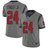 Nike Houston Texans #24 Derek Stingley Jr. Gray Youth Stitched NFL Limited Inverted Legend Jersey