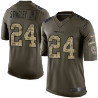 Nike Houston Texans #24 Derek Stingley Jr. Green Youth Stitched NFL Limited 2015 Salute to Service Jersey