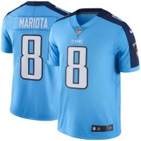 Nike Tennessee Titans #8 Marcus Mariota Light Blue Youth Stitched NFL Limited Rush Jersey
