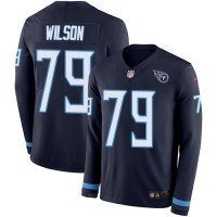 Nike Tennessee Titans #79 Isaiah Wilson Navy Blue Team Color Youth Stitched NFL Limited Therma Long Sleeve Jersey