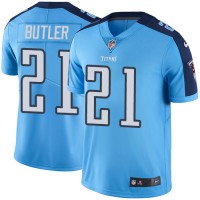 Nike Tennessee Titans #21 Malcolm Butler Light Blue Youth Stitched NFL Limited Rush Jersey