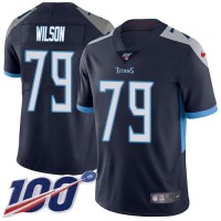 Nike Tennessee Titans #79 Isaiah Wilson Navy Blue Team Color Youth Stitched NFL 100th Season Vapor Untouchable Limited Jersey