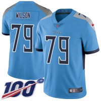 Nike Tennessee Titans #79 Isaiah Wilson Light Blue Alternate Youth Stitched NFL 100th Season Vapor Untouchable Limited Jersey