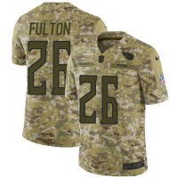 Nike Tennessee Titans #26 Kristian Fulton Camo Youth Stitched NFL Limited 2018 Salute To Service Jersey