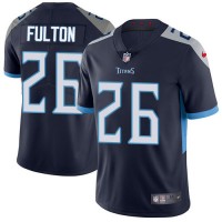 Nike Tennessee Titans #26 Kristian Fulton Navy Blue Team Color Youth Stitched NFL Vapor Untouchable Limited Jersey