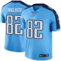 Nike Tennessee Titans #82 Delanie Walker Light Blue Youth Stitched NFL Limited Rush Jersey