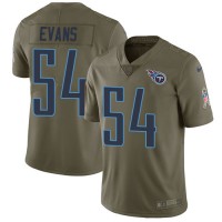 Nike Tennessee Titans #54 Rashaan Evans Olive Youth Stitched NFL Limited 2017 Salute to Service Jersey