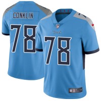 Nike Tennessee Titans #78 Jack Conklin Light Blue Alternate Youth Stitched NFL Vapor Untouchable Limited Jersey
