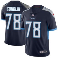 Nike Tennessee Titans #78 Jack Conklin Navy Blue Team Color Youth Stitched NFL Vapor Untouchable Limited Jersey