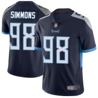 Nike Tennessee Titans #98 Jeffery Simmons Navy Blue Team Color Youth Stitched NFL Vapor Untouchable Limited Jersey