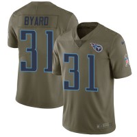 Nike Tennessee Titans #31 Kevin Byard Olive Youth Stitched NFL Limited 2017 Salute to Service Jersey