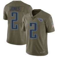 Nike Tennessee Titans #2 Julio Jones Olive Youth Stitched NFL Limited 2017 Salute To Service Jersey