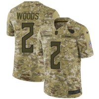 Nike Tennessee Titans #2 Robert Woods Camo Youth Stitched NFL Limited 2018 Salute To Service Jersey