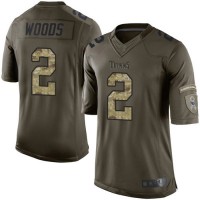 Nike Tennessee Titans #2 Robert Woods Green Youth Stitched NFL Limited 2015 Salute To Service Jersey