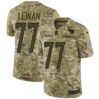 Nike Tennessee Titans #77 Taylor Lewan Camo Youth Stitched NFL Limited 2018 Salute to Service Jersey