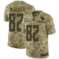 Nike Tennessee Titans #82 Delanie Walker Camo Youth Stitched NFL Limited 2018 Salute to Service Jersey
