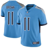 Nike Tennessee Titans #11 A.J. Brown Light Blue Alternate Youth Stitched NFL Vapor Untouchable Limited Jersey