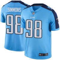 Nike Tennessee Titans #98 Jeffery Simmons Light Blue Youth Stitched NFL Limited Rush Jersey
