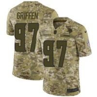 Nike Minnesota Vikings #97 Everson Griffen Camo Youth Stitched NFL Limited 2018 Salute to Service Jersey