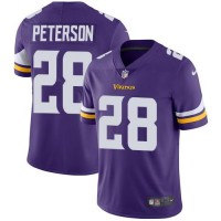 Nike Minnesota Vikings #28 Adrian Peterson Purple Team Color Youth Stitched NFL Vapor Untouchable Limited Jersey