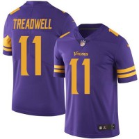 Nike Minnesota Vikings #11 Laquon Treadwell Purple Youth Stitched NFL Limited Rush Jersey