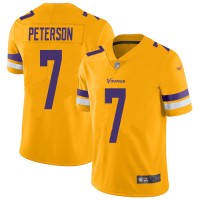 Nike Minnesota Vikings #7 Patrick Peterson Gold Youth Stitched NFL Limited Inverted Legend Jersey