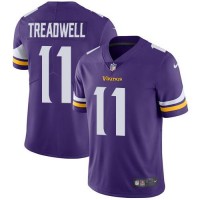 Nike Minnesota Vikings #11 Laquon Treadwell Purple Team Color Youth Stitched NFL Vapor Untouchable Limited Jersey