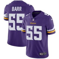 Nike Minnesota Vikings #55 Anthony Barr Purple Team Color Youth Stitched NFL Vapor Untouchable Limited Jersey