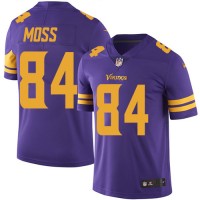 Nike Minnesota Vikings #84 Randy Moss Purple Youth Stitched NFL Limited Rush Jersey
