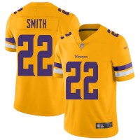 Nike Minnesota Vikings #22 Harrison Smith Gold Youth Stitched NFL Limited Inverted Legend Jersey