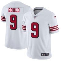 Nike San Francisco 49ers #9 Robbie Gould White Rush Men's Stitched NFL Vapor Untouchable Limited Jersey