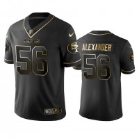 Nike San Francisco 49ers #56 Kwon Alexander Black Golden Limited Edition Stitched NFL Jersey