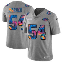 San Francisco San Francisco 49ers #54 Fred Warner Men's Nike Multi-Color 2020 NFL Crucial Catch NFL Jersey Greyheather