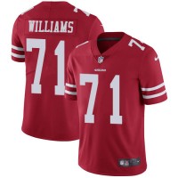 San Francisco San Francisco 49ers #71 Trent Williams Red Team Color Men's Stitched NFL Vapor Untouchable Limited Jersey