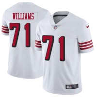 San Francisco San Francisco 49ers #71 Trent Williams White Rush Men's Stitched NFL Vapor Untouchable Limited Jersey