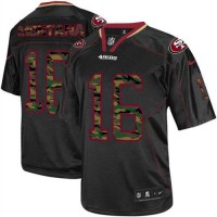 Nike San Francisco 49ers #16 Joe Montana Black Men's Stitched NFL Elite Camo Fashion Jersey