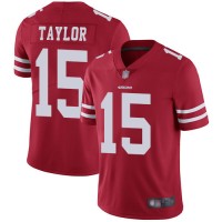 Nike San Francisco 49ers #15 Trent Taylor Red Team Color Men's Stitched NFL Vapor Untouchable Limited Jersey