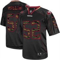 Nike San Francisco 49ers #52 Patrick Willis Black Men's Stitched NFL Elite Camo Fashion Jersey