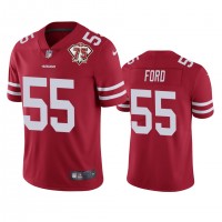 Nike San Francisco 49ers #55 Dee Ford Red Men's 75th Anniversary Stitched NFL Vapor Untouchable Limited Jersey