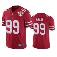 Nike San Francisco 49ers #99 Javon Kinlaw Red Men's 75th Anniversary Stitched NFL Vapor Untouchable Limited Jersey