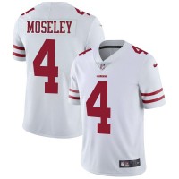 Nike San Francisco 49ers #4 Emmanuel Moseley White Men's Stitched NFL Vapor Untouchable Limited Jersey